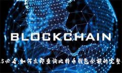 2025必看：如何立即查询比特币钱包余额的完整指